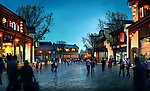 旅游休闲购物街夜景