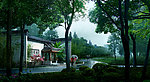 旅游区雨景环境设计