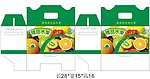绿色水果包装盒