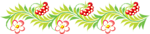 红色果实纹样
