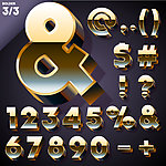 金属数字