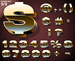 金属数字