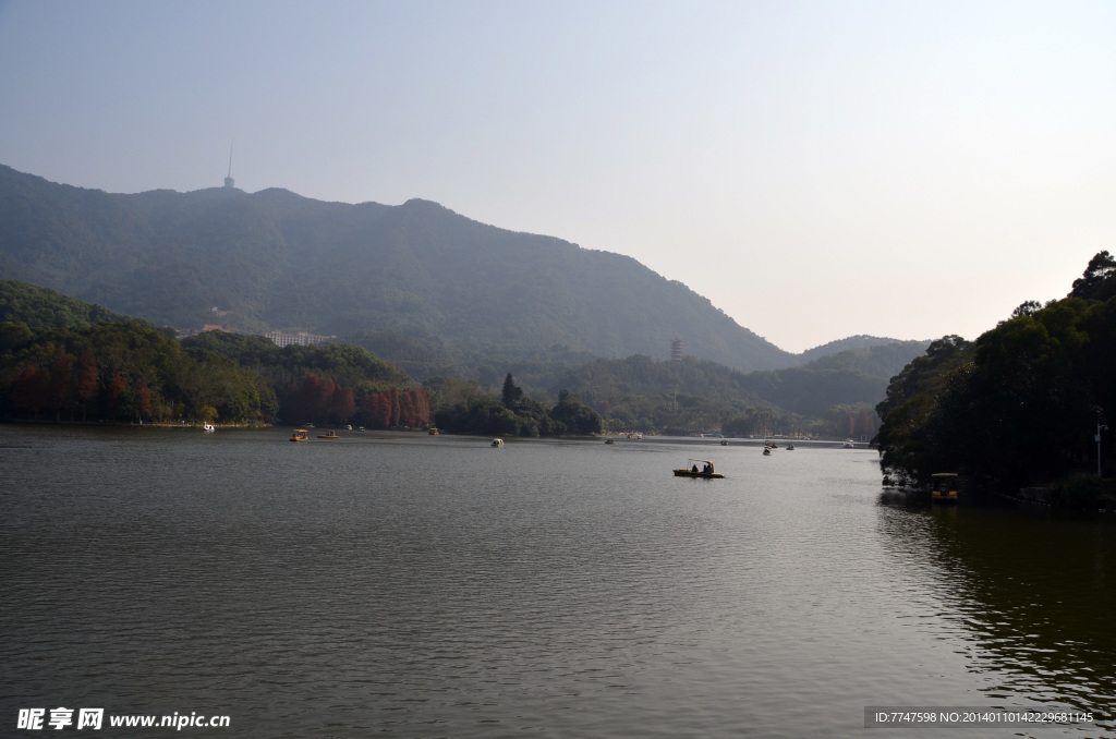 湖面景色