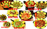 贴饼子 焖鱼头菜