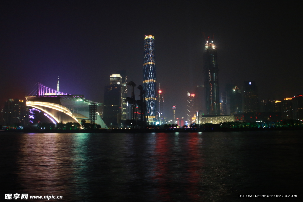 广州珠江新城夜景