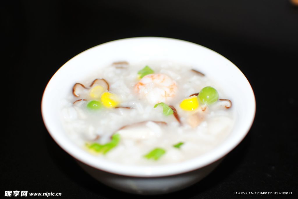 香菇鲜虾粥