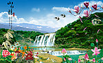 实拍清晰风景山水画