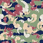 时尚云纹花纹底纹