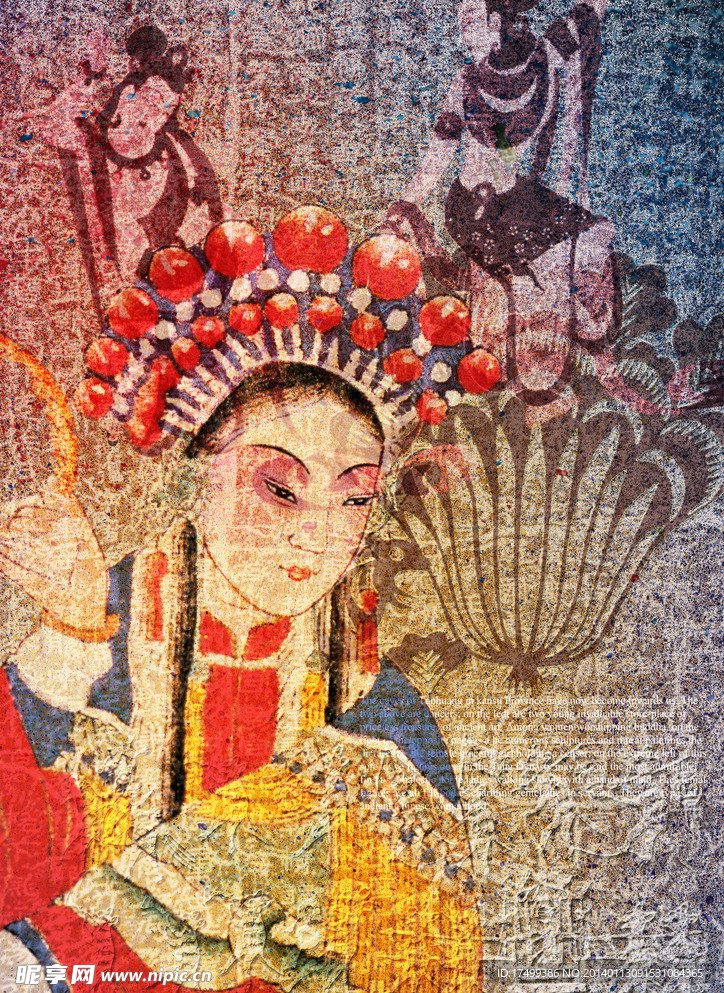 仿古做旧京剧人物