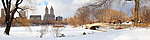 城市雪景