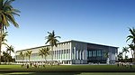 展览中心建筑景观效果
