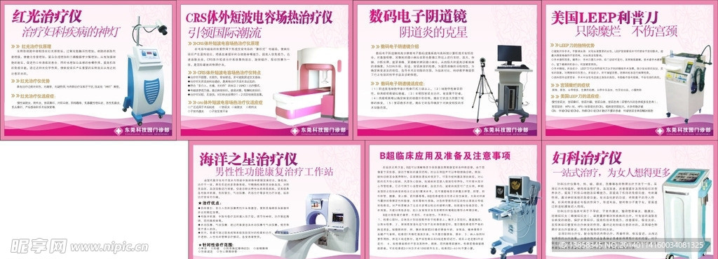 医院各种仪器海报
