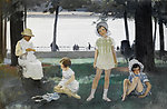 孩子 油画
