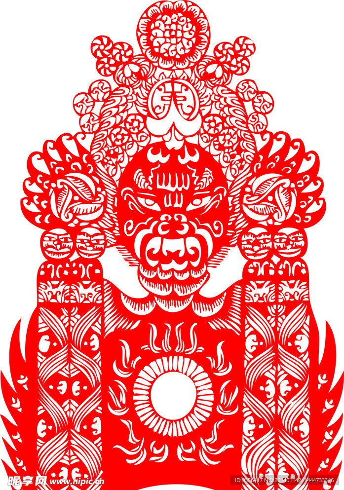 脸谱剪纸
