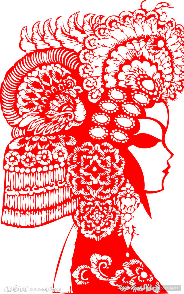 脸谱 剪纸