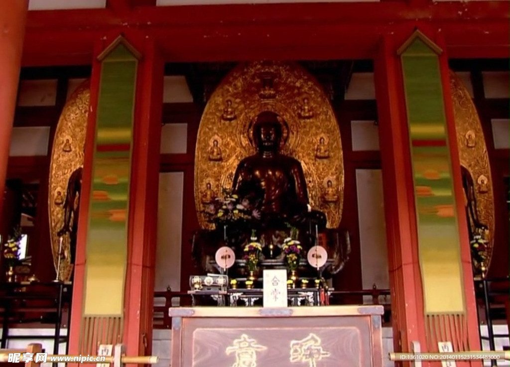 寺庙古建筑视频素材
