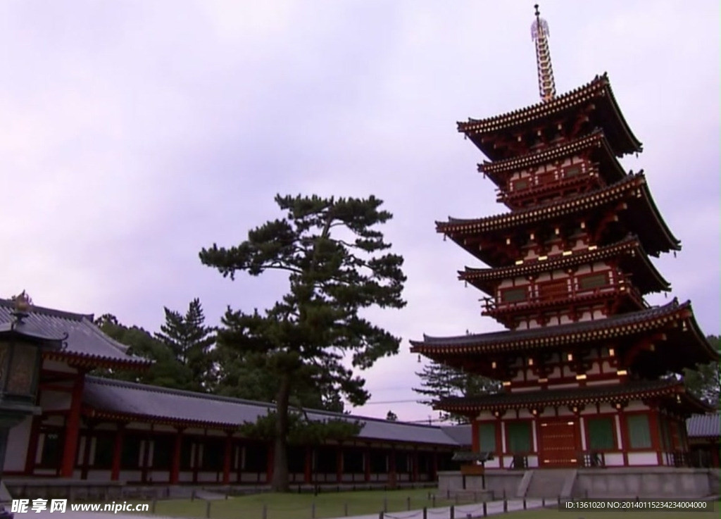寺庙古建筑视频素材