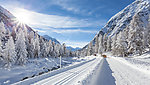 公路雪景
