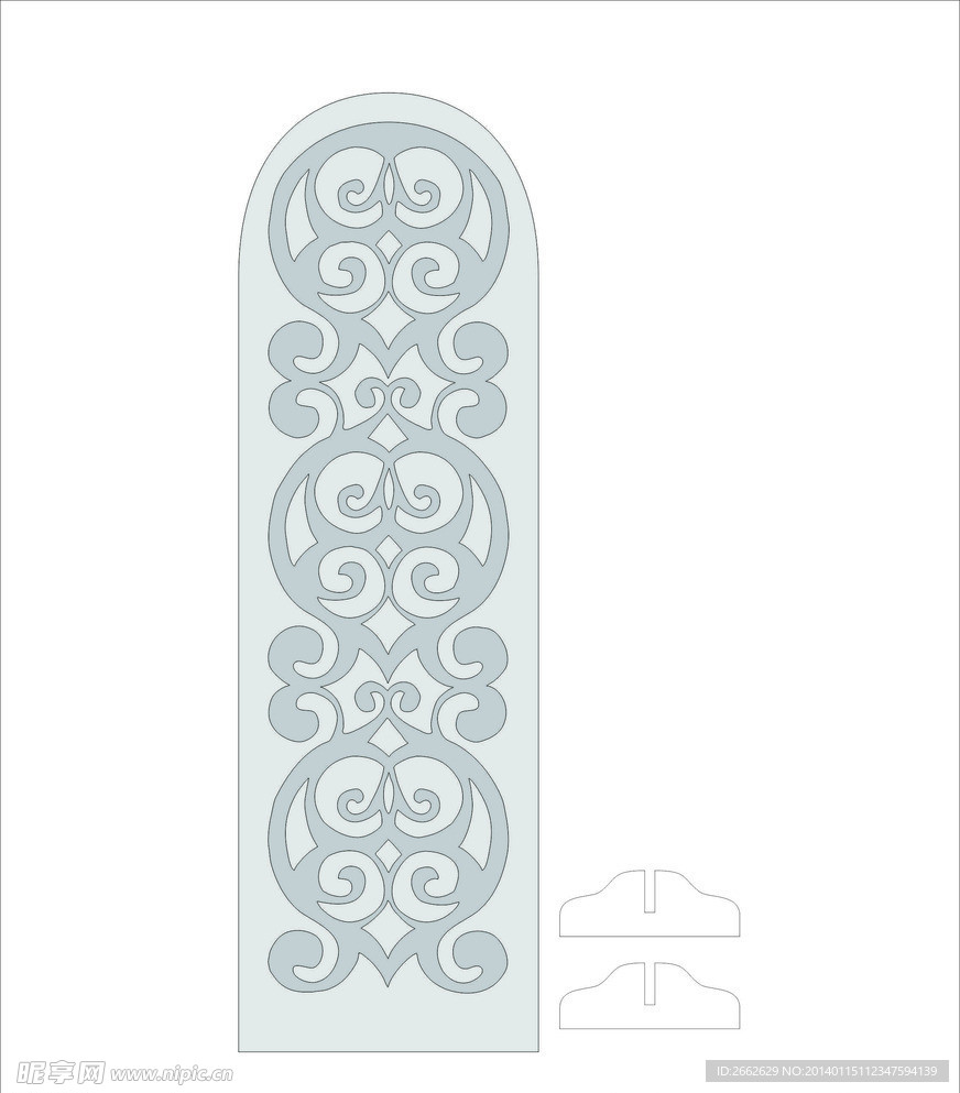 圆头屏风
