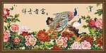 花开富贵孔雀牡丹图