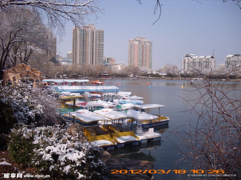 紫竹院雪景