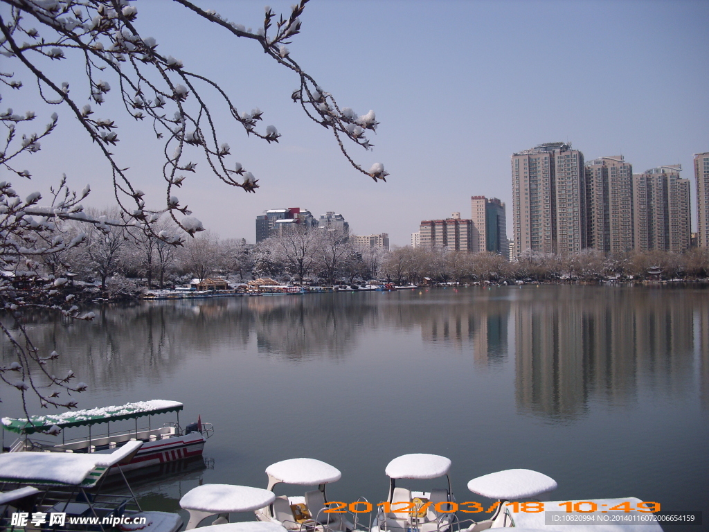 紫竹院雪景