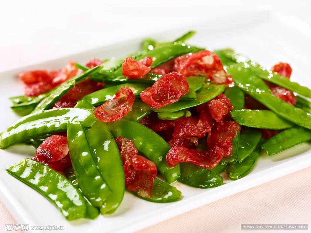 荷兰豆炒腊肉