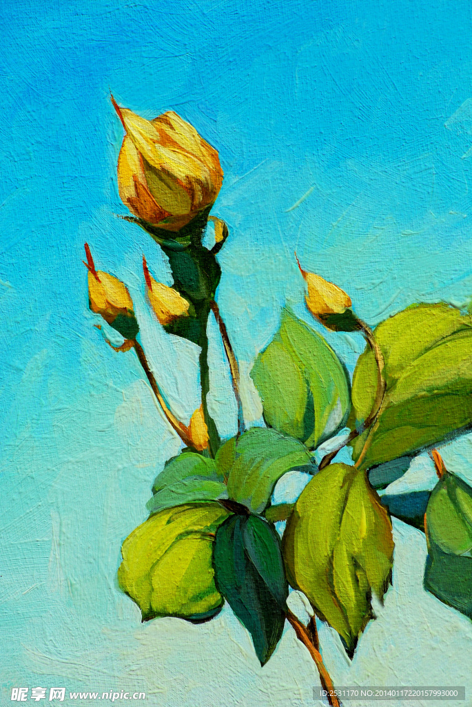 花卉油画