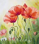 花卉油画