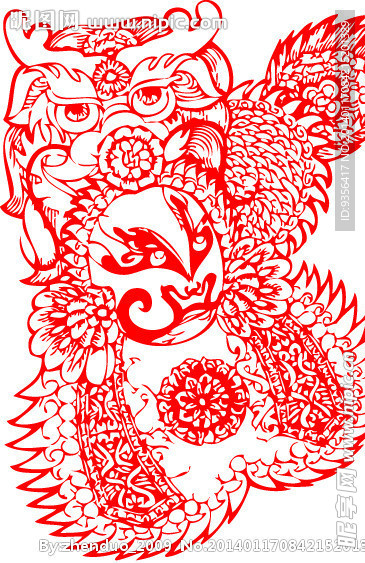 脸谱 剪纸