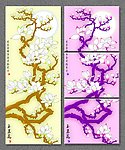 玉兰花无框画