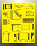 家用电器立面图