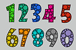 个性数字 艺术字