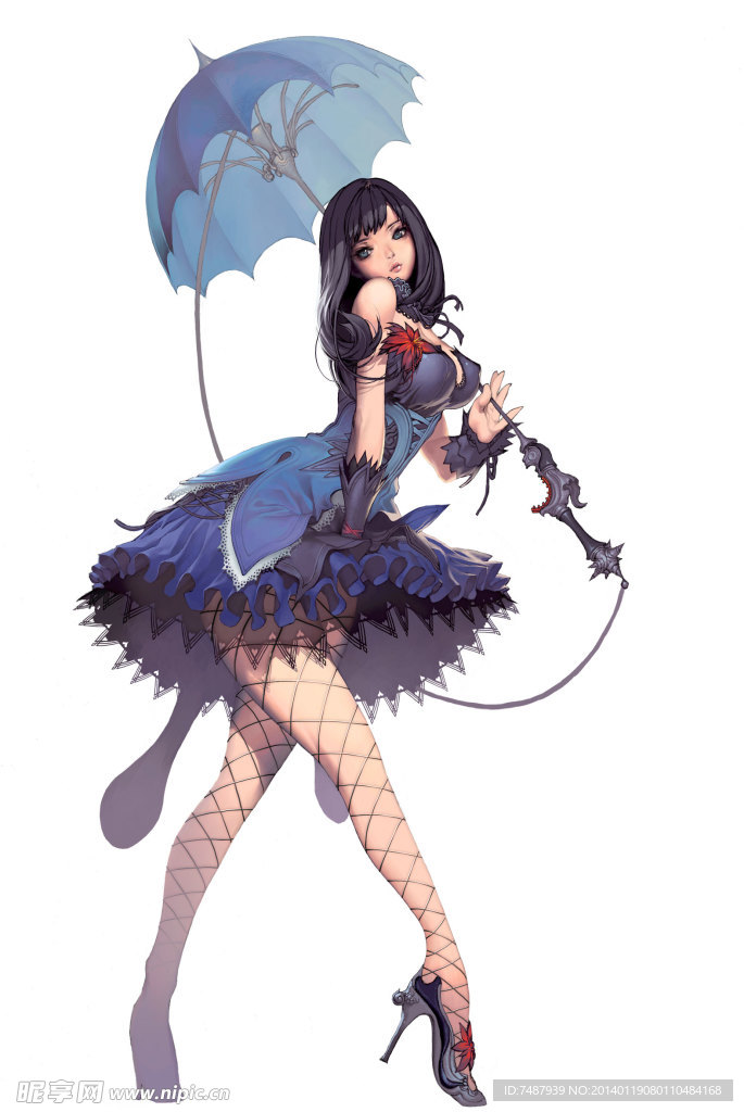 手绘美女