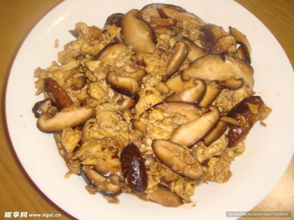 香菇炒鸡蛋