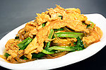 小白菜笨鸡蛋炒粉
