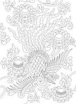 单凤线描
