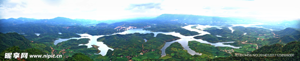 禄劝云龙水库全景