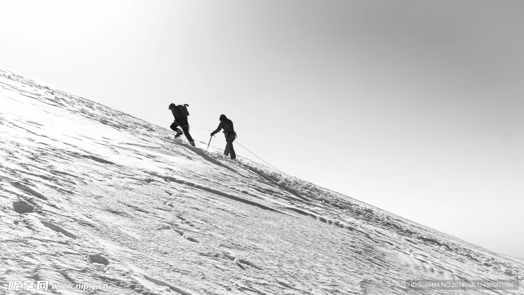 登山 攀冰 登雪山摄