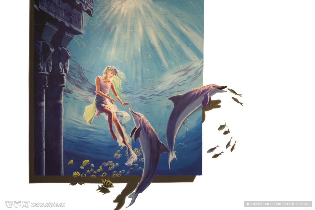 3D立体画 海底世界