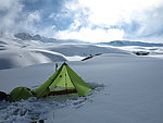帐篷 雪景