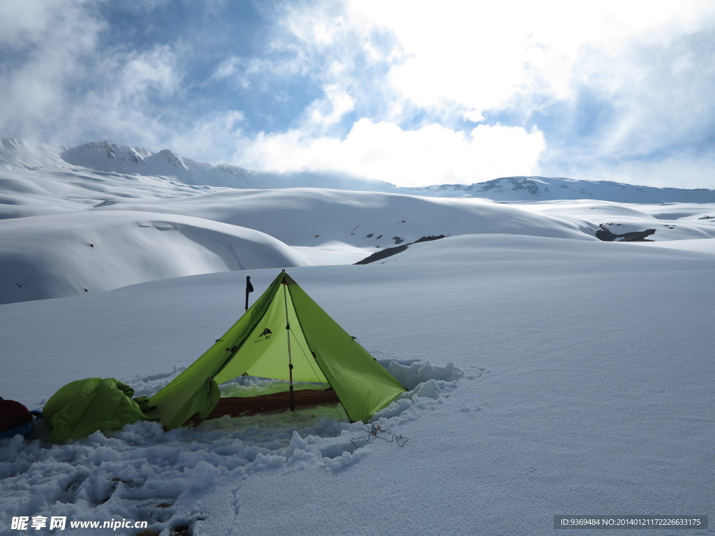帐篷 雪景
