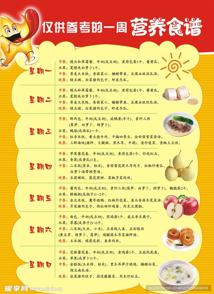 一周营养美食