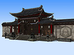 六扇门3D模型