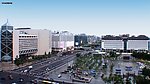 城市 从白天到晚上