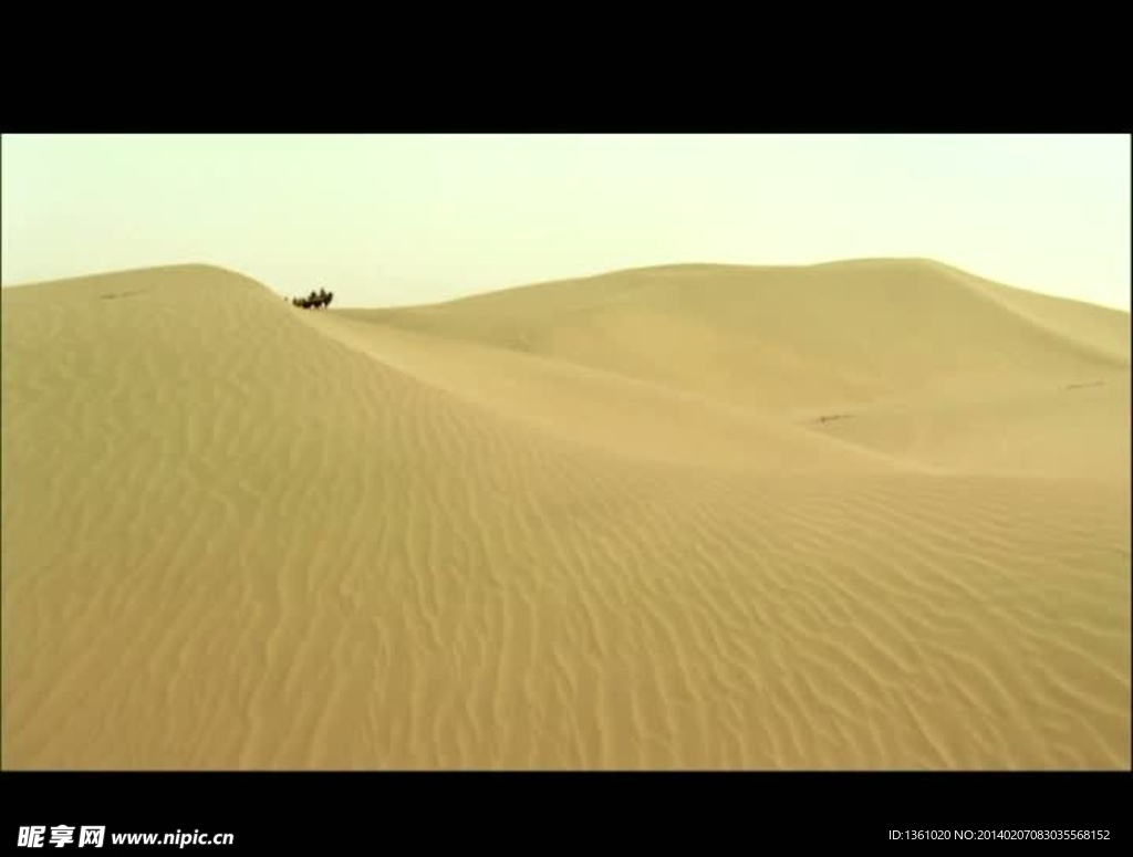 沙漠风沙视频素材