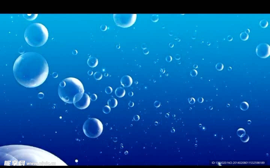 水泡光效视频素材