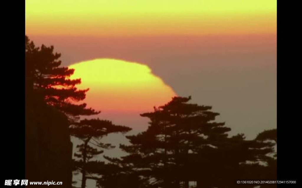 黄山风景视频素材