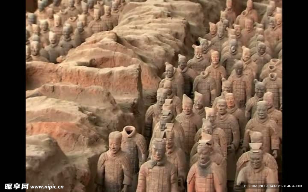 古代兵马俑视频素材