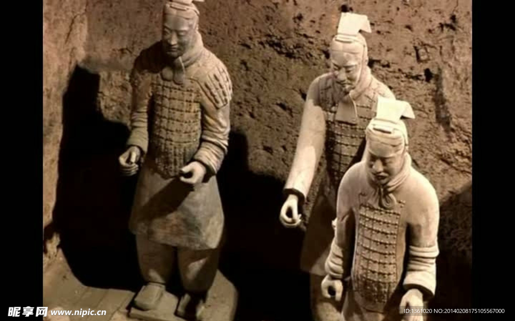 古代兵马俑视频素材